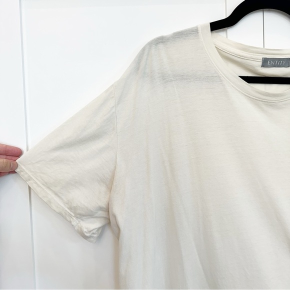 ENTITY | Cream Crew Neck Shirt Size XL - Picture 2 of 6